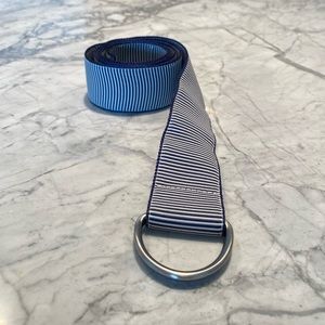 J Crew D-ring Striped Belt, Size S/M